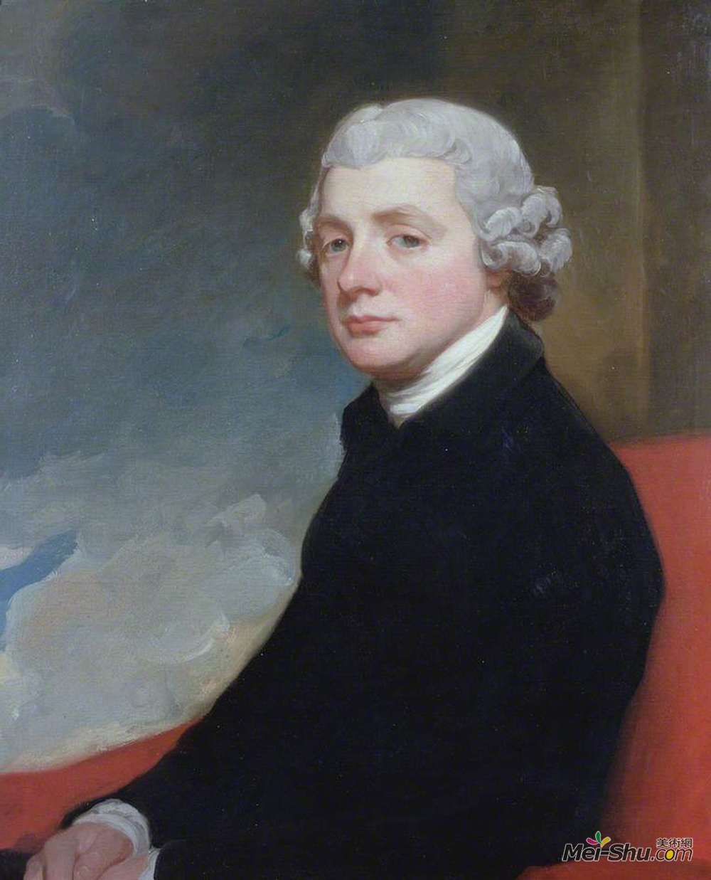 乔治·罗姆尼(George Romney)高清作品《诺维奇主教亨利巴瑟斯特（1805—1837）》