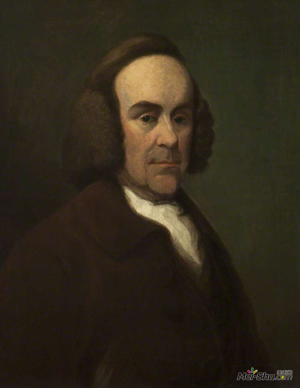 乔治·罗姆尼(George Romney)高清作品《Robert Thyer (1709–1781), Chetham's Librarian》