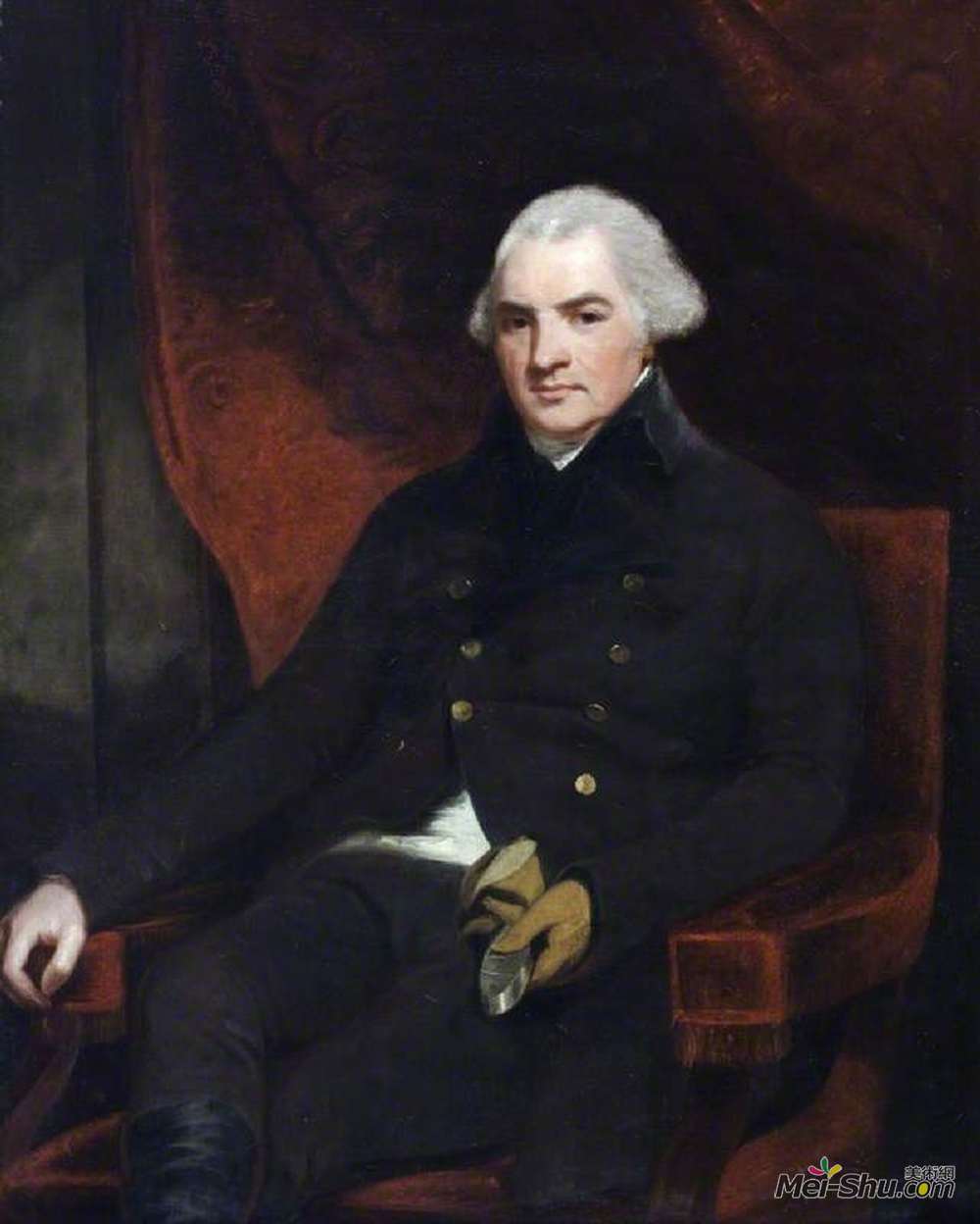 乔治·罗姆尼(George Romney)高清作品《Sir Henry Bayly (1744–1812), 3rd Bt, 9th Baron Paget, Later》