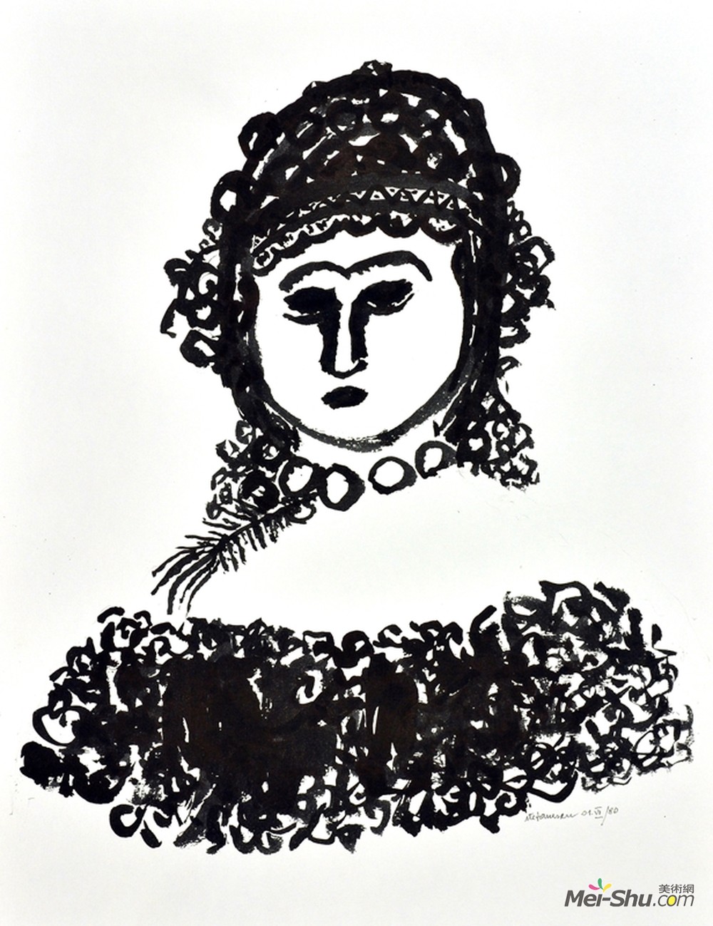 乔治·斯特凡内斯丘(George Stefanescu)高清作品《女人的肖像》