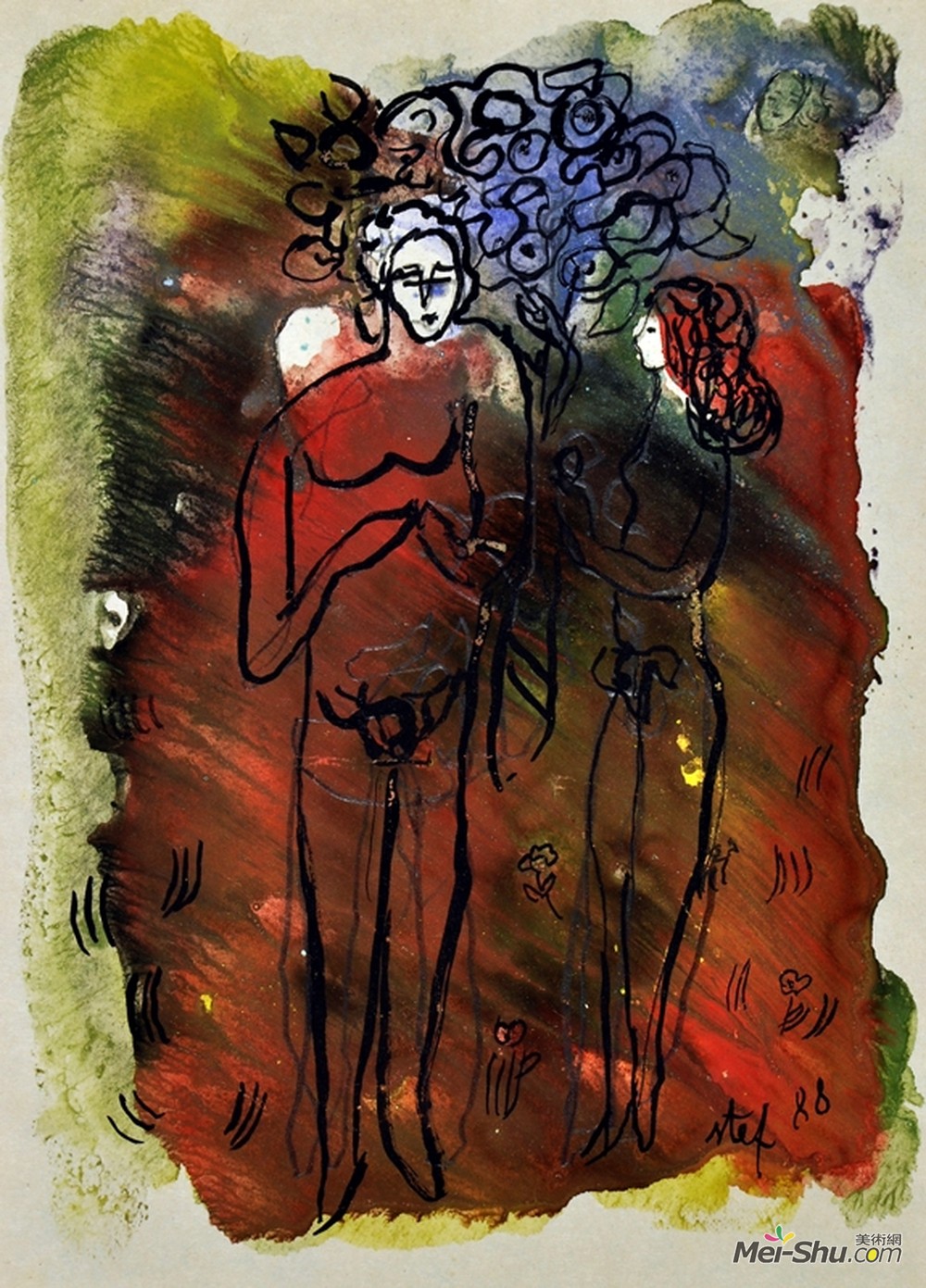 乔治·斯特凡内斯丘(George Stefanescu)高清作品《亚当和夏娃》