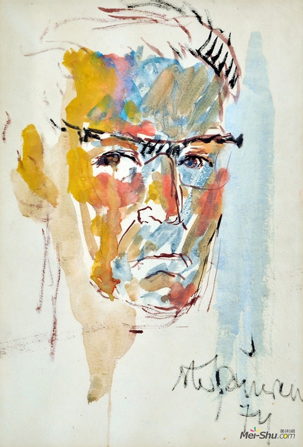 乔治·斯特凡内斯丘(George Stefanescu)高清作品《自画像》