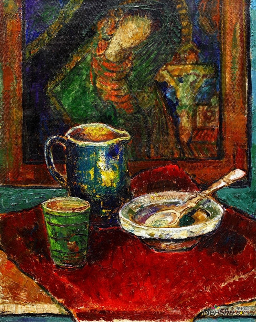 乔治·斯特凡内斯丘(George Stefanescu)高清作品《靠近图标的晚餐》