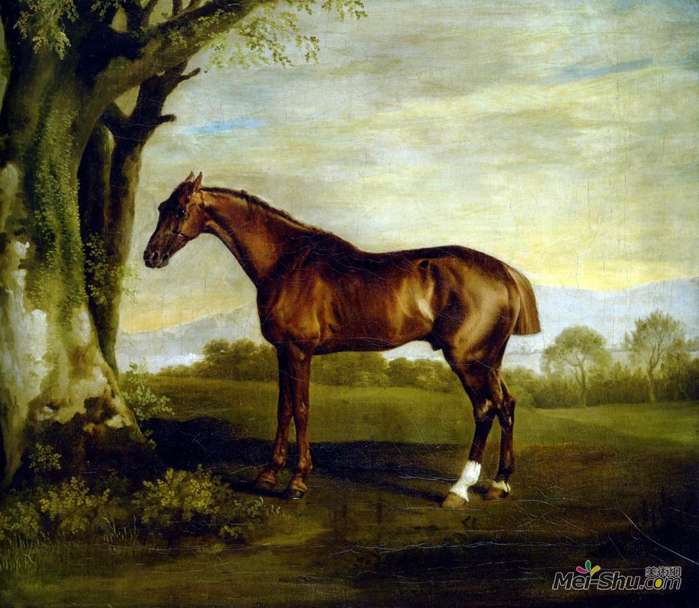 乔治·斯塔布斯(George Stubbs)高清作品《板栗赛马》