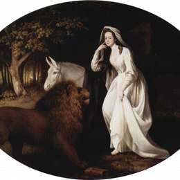 乔治·斯塔布斯(George Stubbs)高清作品:Portrait of Isabella Saltonstall