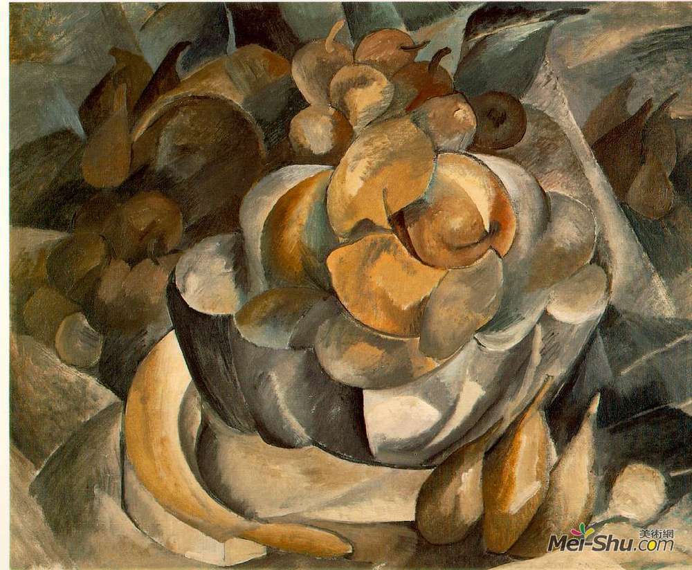 乔治·布拉克(Georges Braque)高清作品《水果盘》