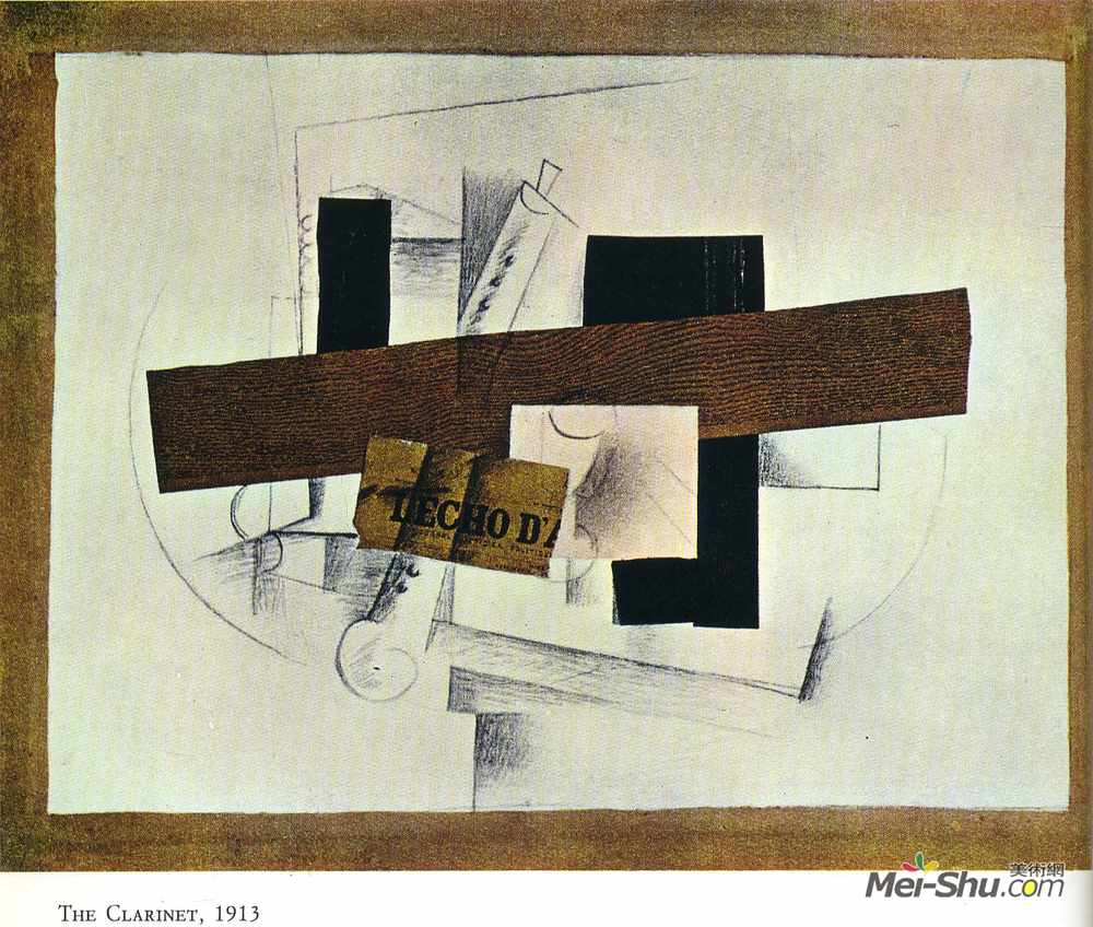 乔治·布拉克(Georges Braque)高清作品《单簧管（Tenora）》