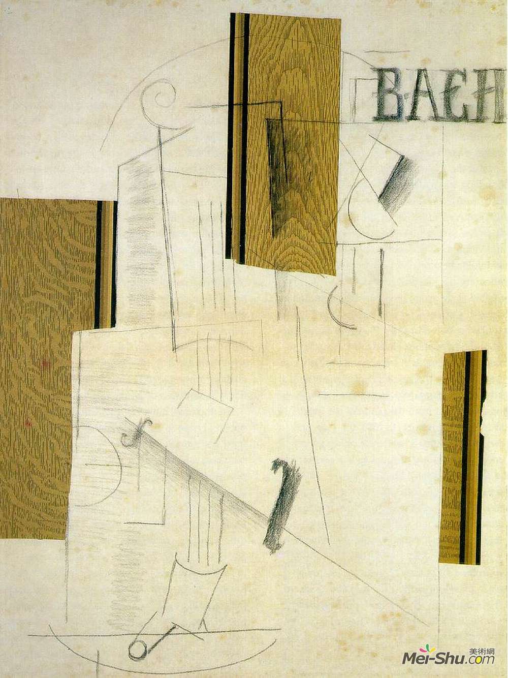 乔治·布拉克(Georges Braque)高清作品《静物巴赫》