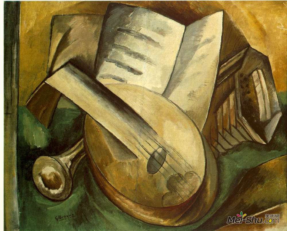 乔治·布拉克(Georges Braque)高清作品《乐器》