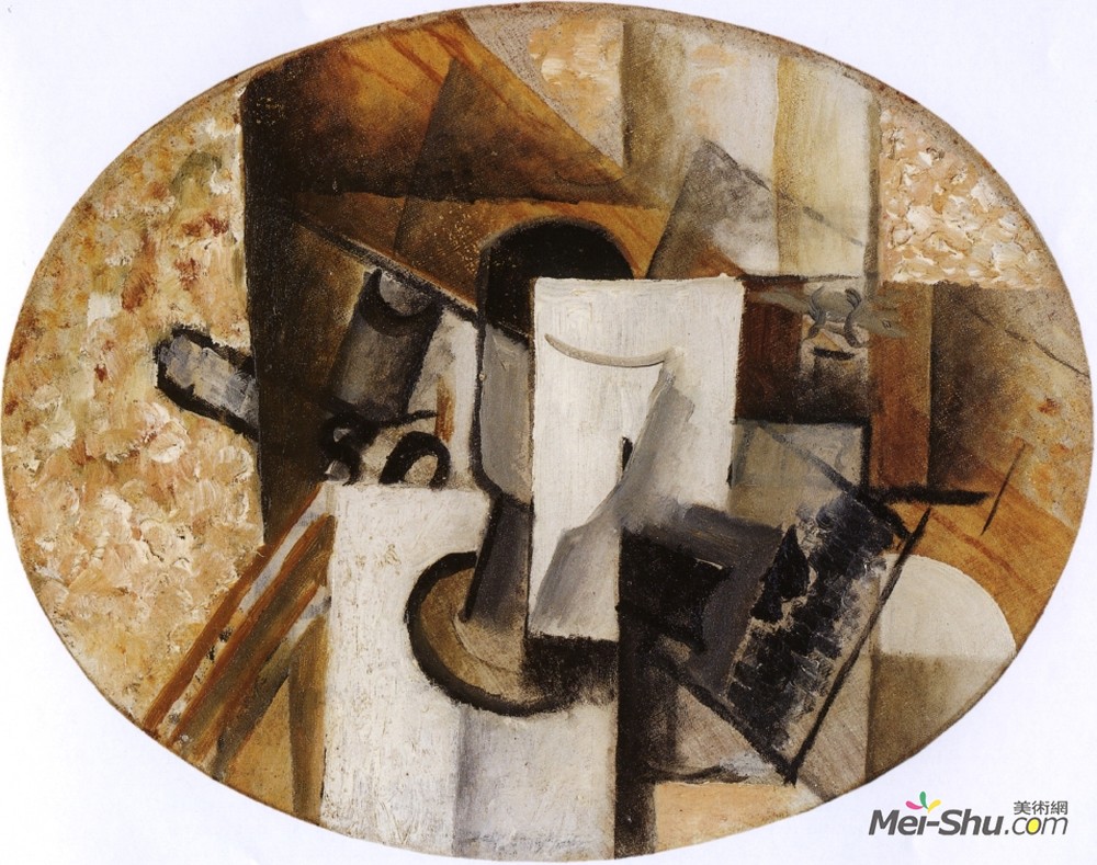 乔治·布拉克(Georges Braque)高清作品《格拉斯与卡》