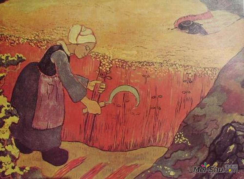 乔治·拉孔布(Georges Lacombe)高清作品《英国荞麦的收获》