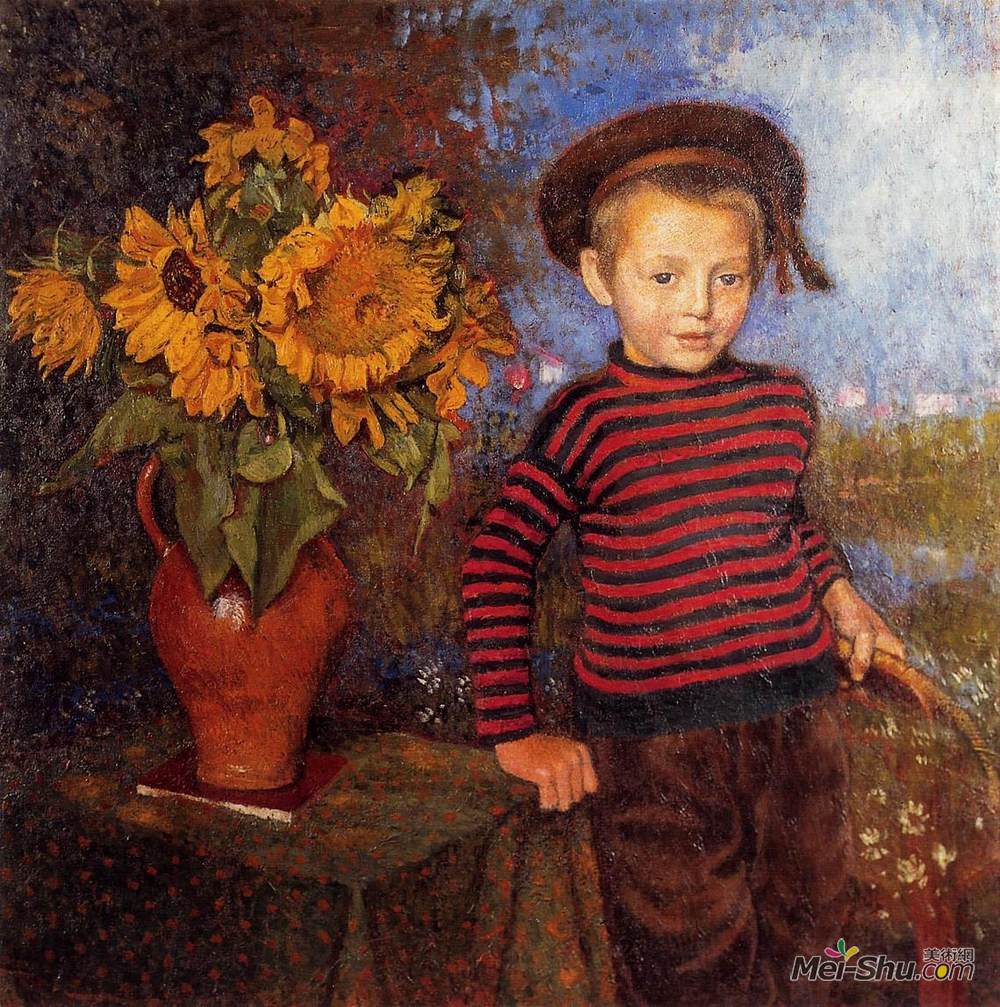 乔治·莱门(Georges Lemmen)高清作品《小彼埃尔》