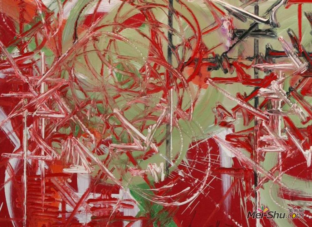 乔治·马蒂厄(Georges Mathieu)高清作品《勒塞尔单调》
