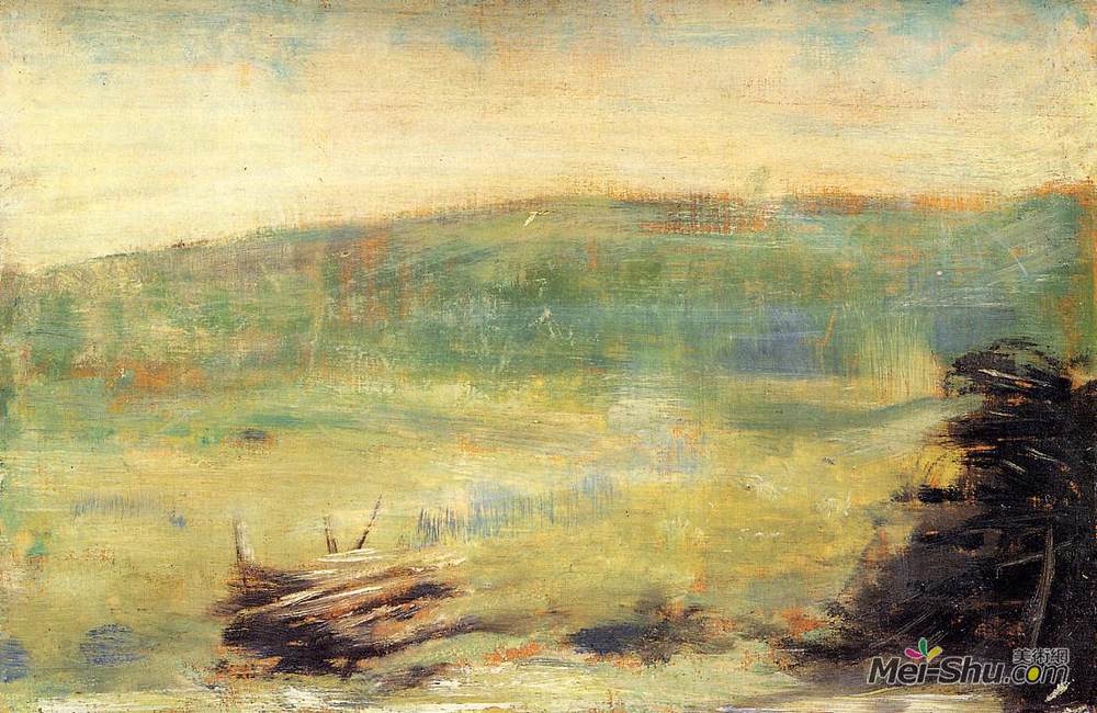 乔治·修拉(Georges Seurat)高清作品《圣恩山水》