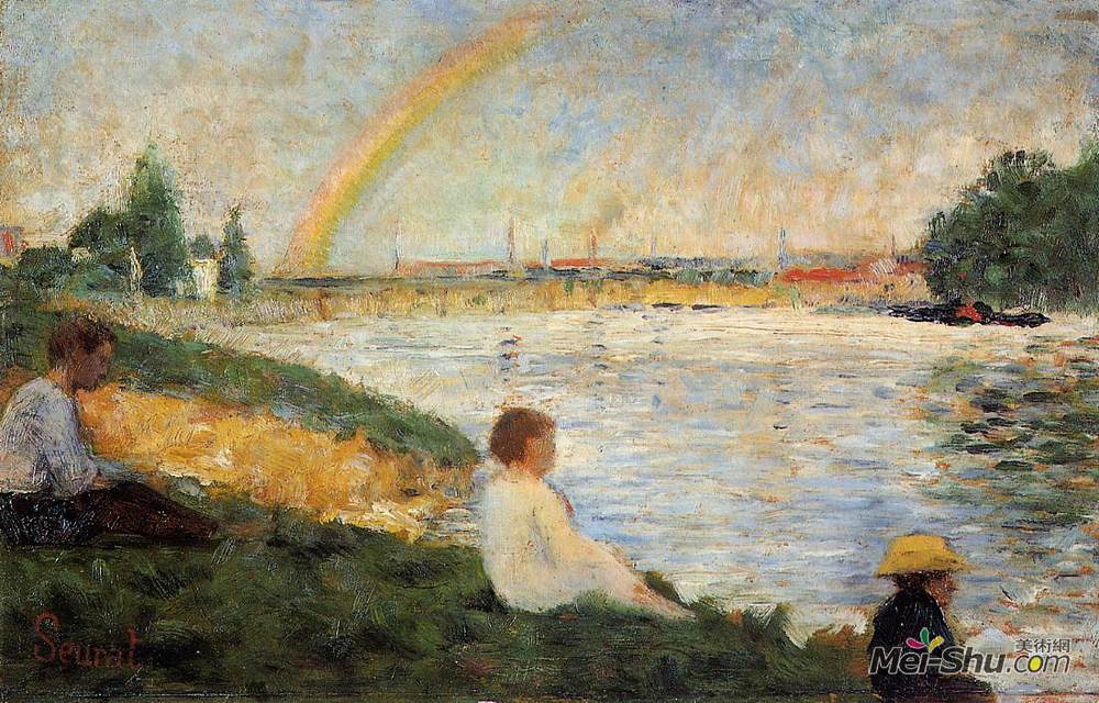 乔治·修拉(Georges Seurat)高清作品《彩虹》