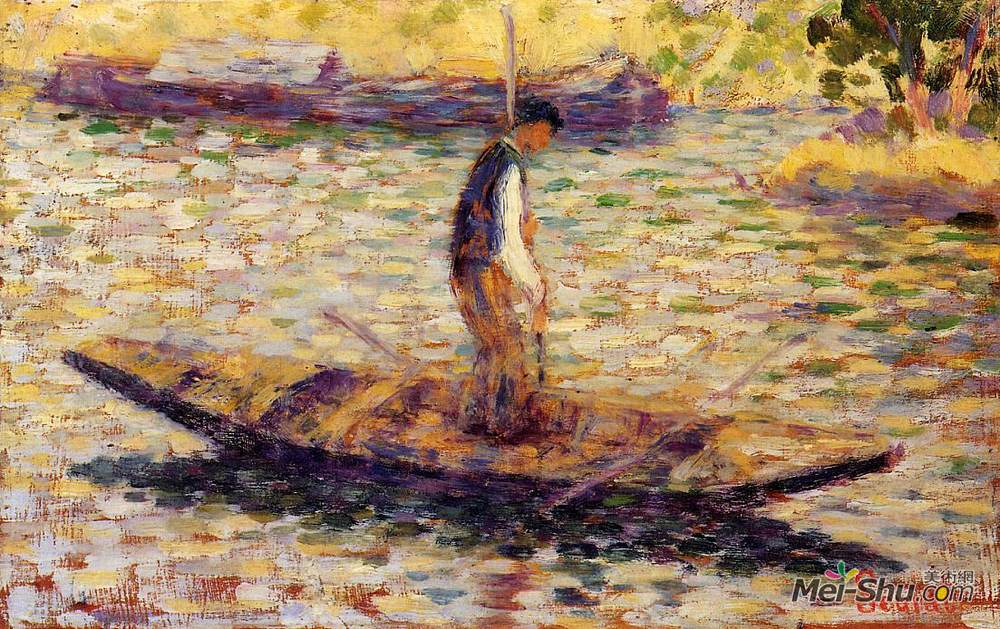 乔治·修拉(Georges Seurat)高清作品《里弗曼》