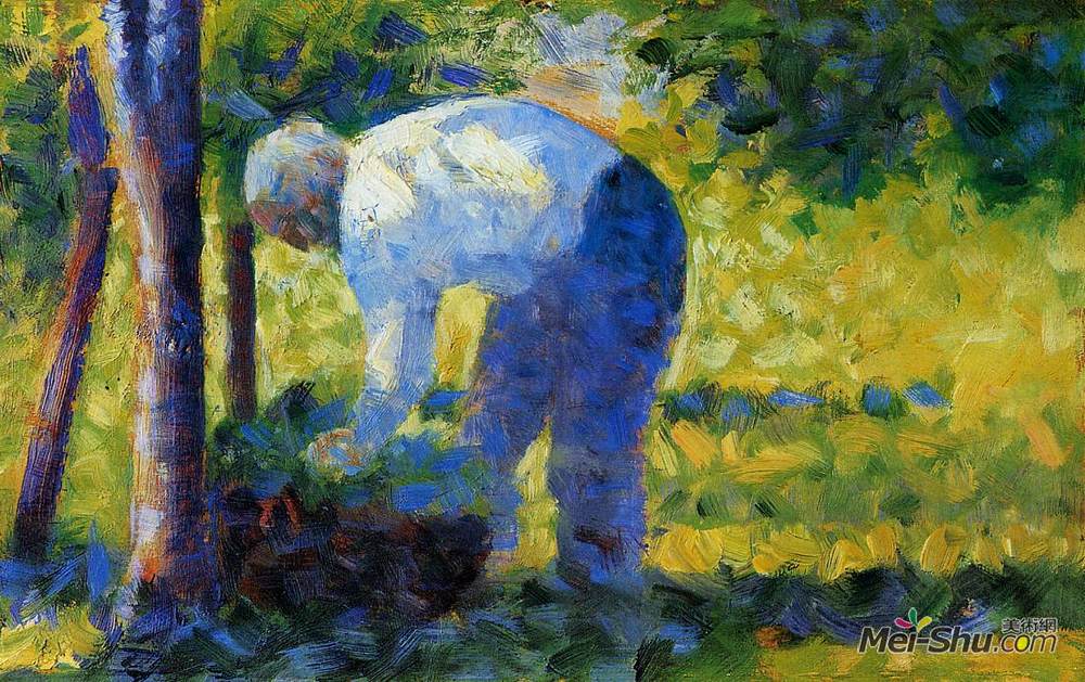 乔治·修拉(Georges Seurat)高清作品《小恩的秘密花园》