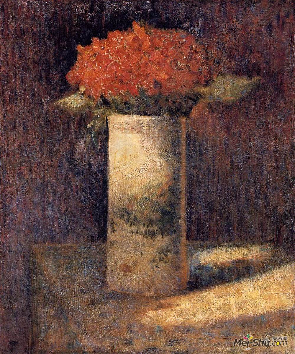 乔治·修拉(Georges Seurat)高清作品《花瓶》