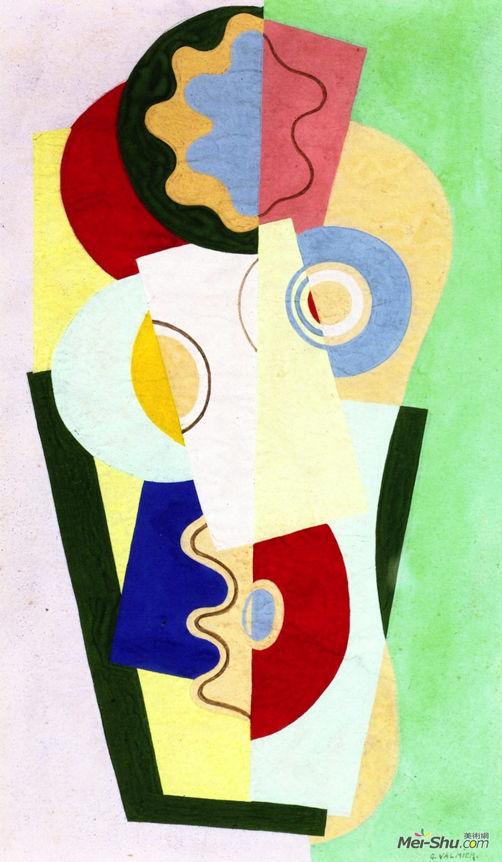 乔治斯·瓦米尔(Georges Valmier)高清作品《花束》