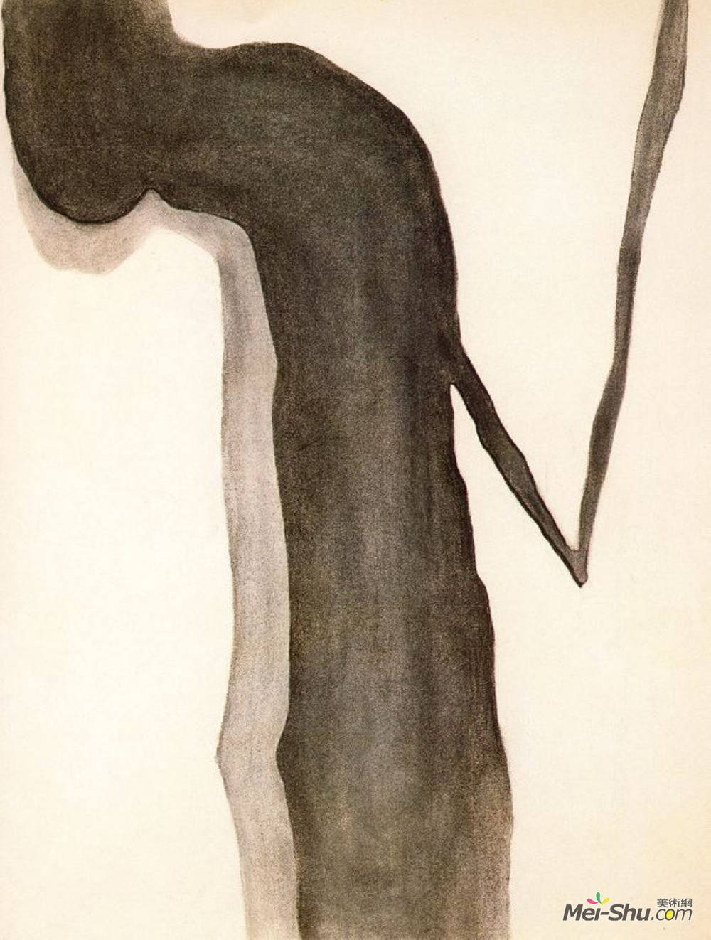 乔治亚·欧姬芙(Georgia O'Keeffe)高清作品《Drawing V》