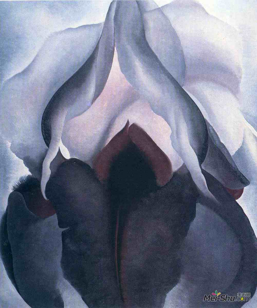 《黑色鸢尾》乔治亚·欧姬芙(georgia o&amp#39keeffe)高清作品