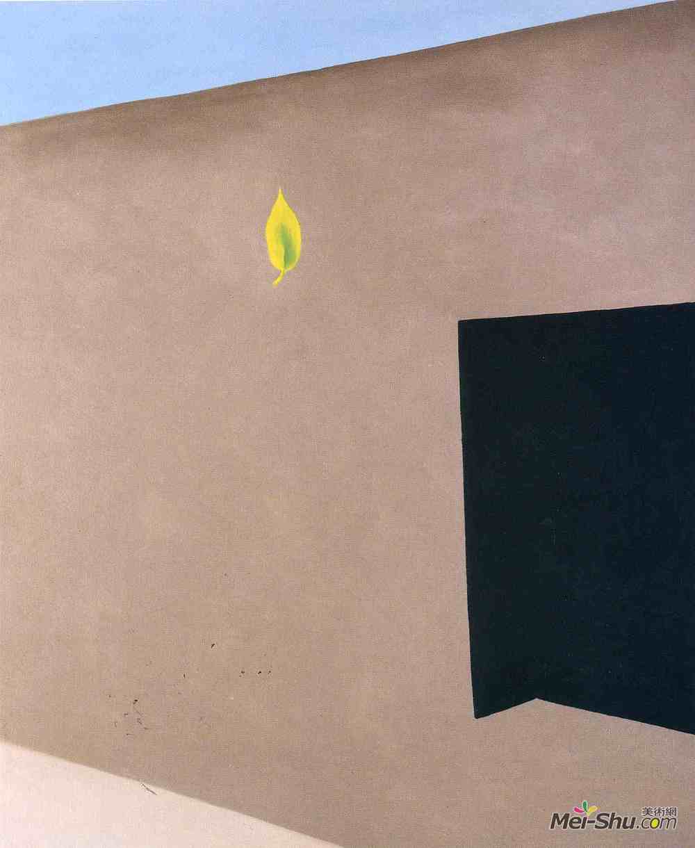 乔治亚·欧姬芙(Georgia O'Keeffe)高清作品《绿叶天井门》