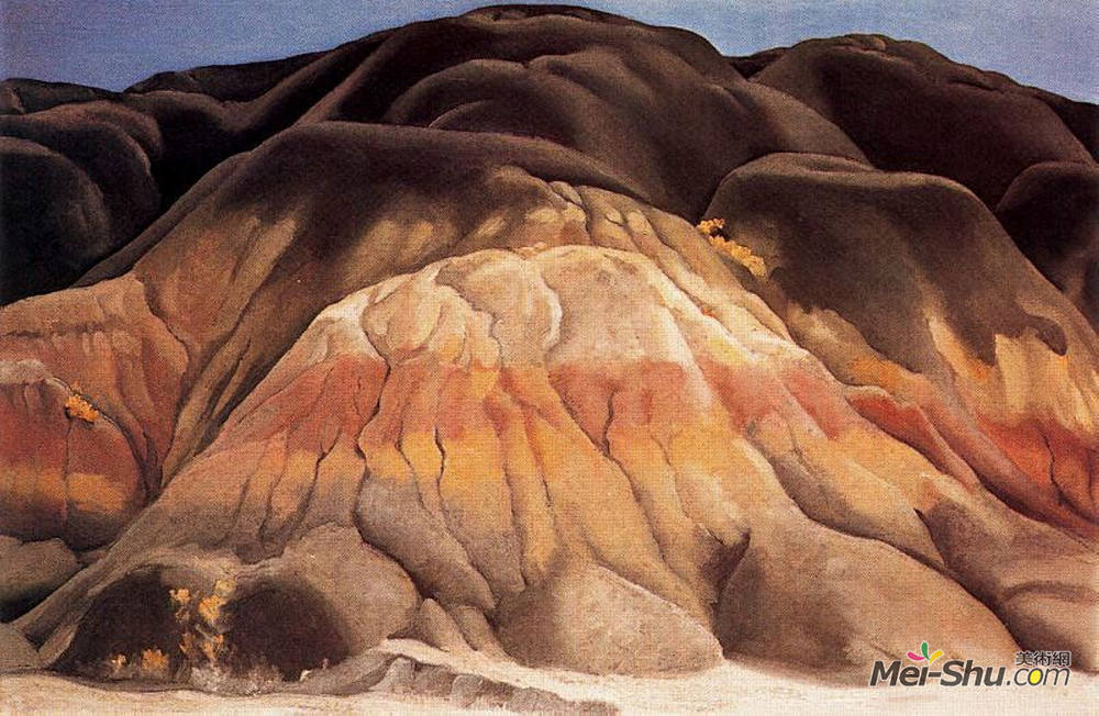 乔治亚·欧姬芙(georgia o'keeffe)高清作品《灰山》