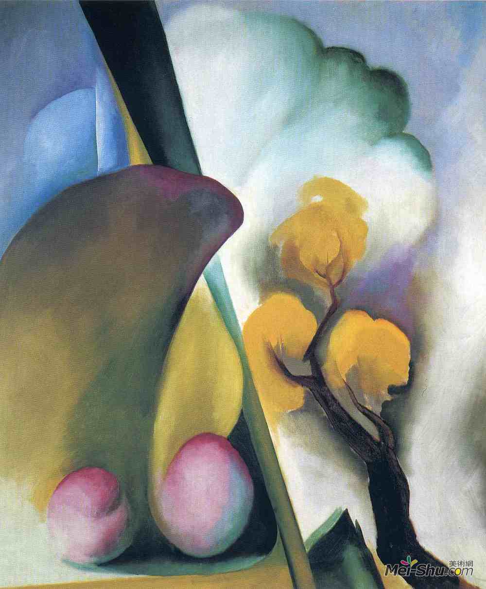 乔治亚·欧姬芙(Georgia O'Keeffe)高清作品《春天》