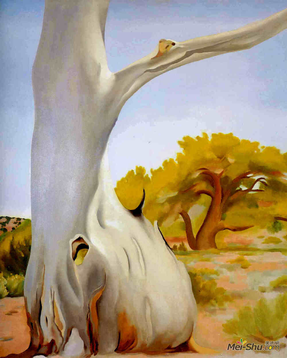 乔治亚·欧姬芙(Georgia O'Keeffe)高清作品《死杨木》