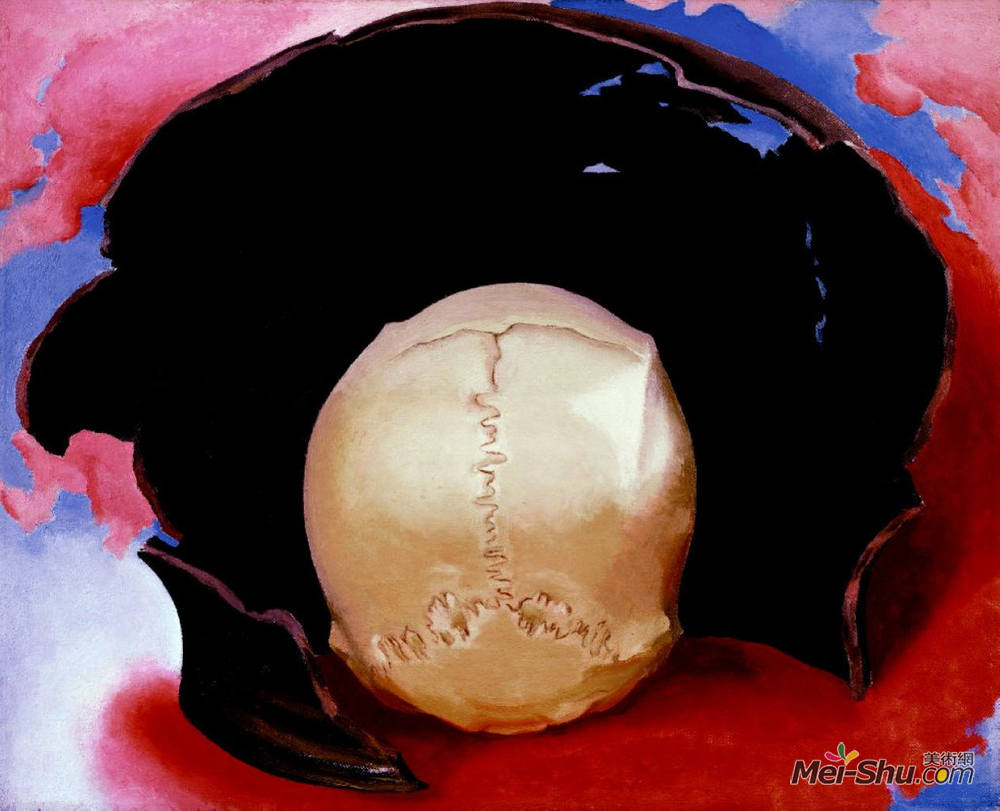 乔治亚·欧姬芙(Georgia O'Keeffe)高清作品《这是一个男人和一个罐子》