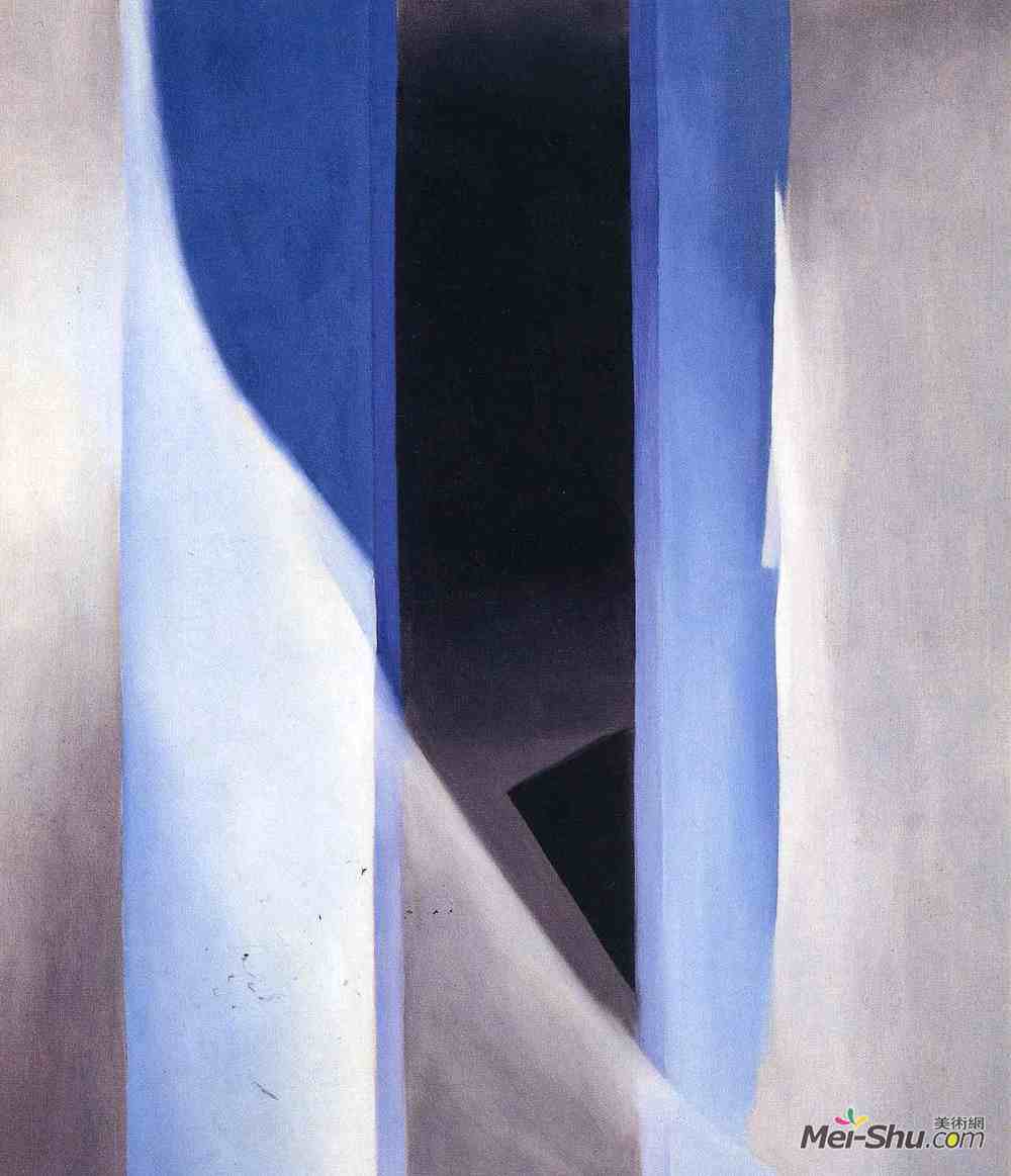 乔治亚·欧姬芙(Georgia O'Keeffe)高清作品《蓝色2》