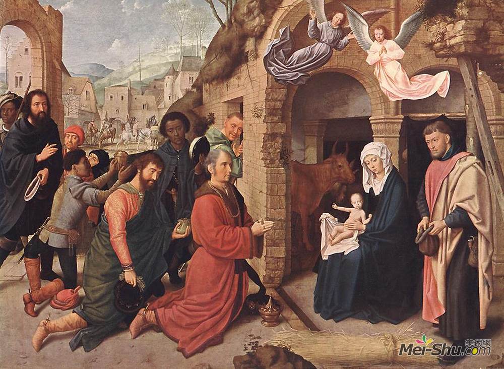 杰勒德·大卫(Gerard David)高清作品《贤士的崇拜》