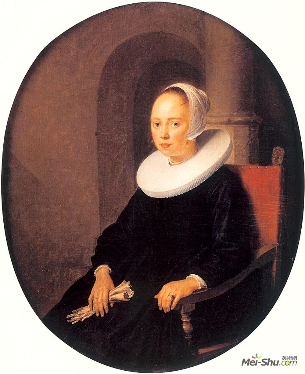 格利特窦(Gerrit Dou)高清作品《女性肖像》