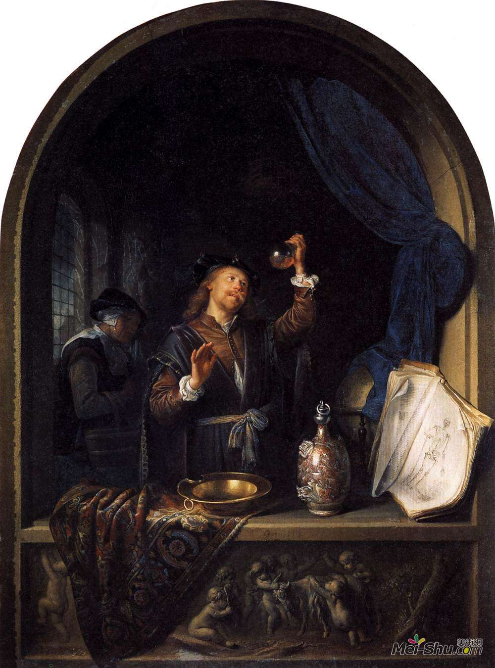 格利特窦(Gerrit Dou)高清作品《内科医生》