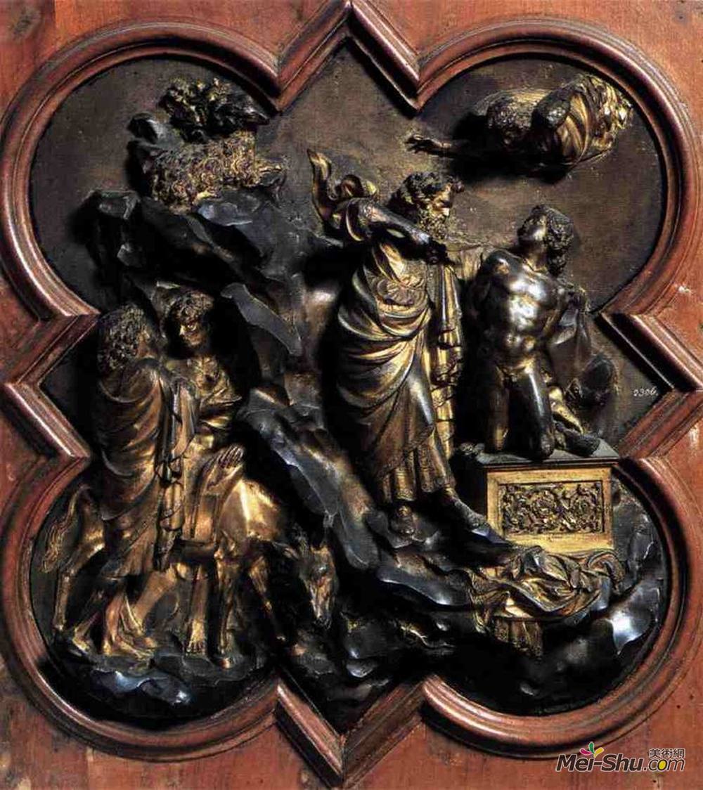 洛伦佐·吉贝尔蒂(Ghiberti)高清作品《艾萨克的牺牲》