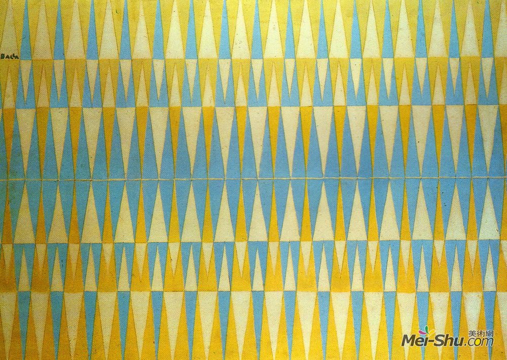 贾科莫·巴拉(Giacomo Balla)高清作品《虹彩互穿4号——光的研究》