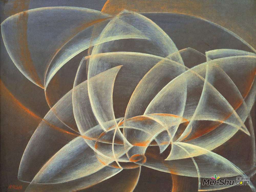 贾科莫·巴拉(Giacomo Balla)高清作品《涡旋、空间、形态》