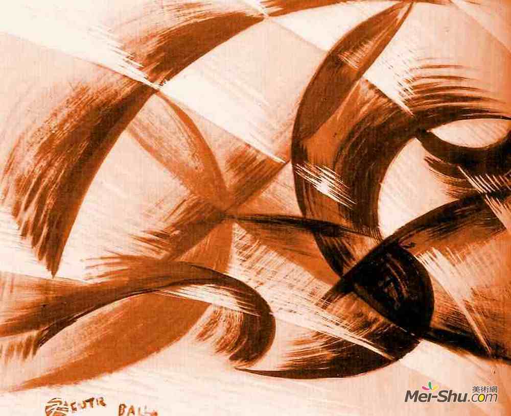 贾科莫·巴拉(Giacomo Balla)高清作品《运动合成》