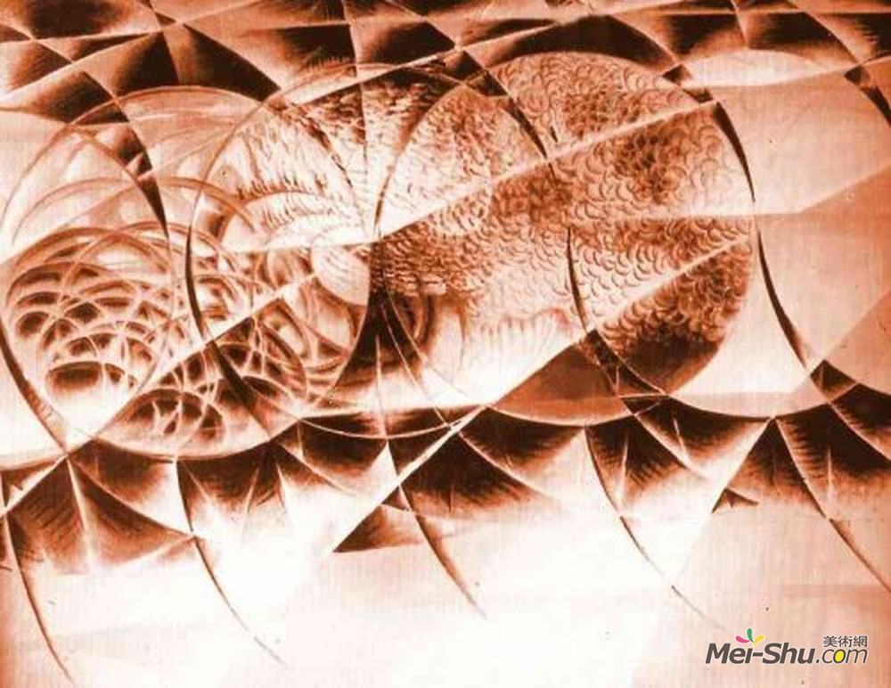 贾科莫·巴拉(Giacomo Balla)高清作品《黑白未来主义力场》