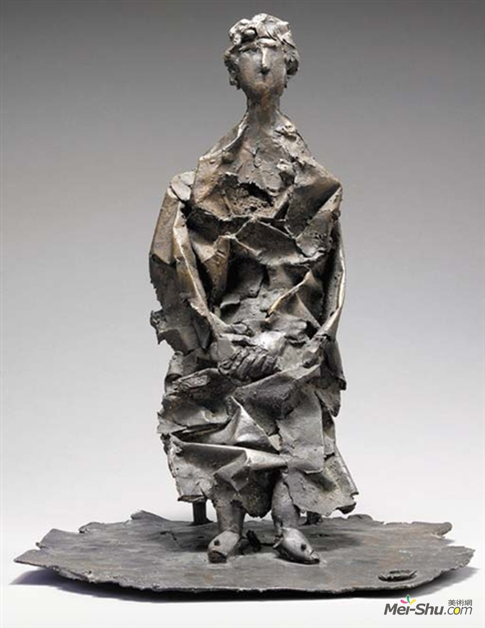 曼祖(Giacomo Manzu)高清作品《小女子坐在》