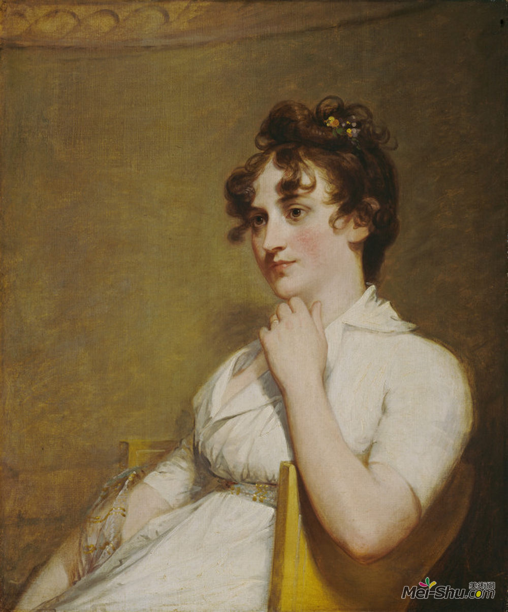 吉尔伯特·斯图尔特(Gilbert Stuart)高清作品《Eleanor Parke Custis Lewis(Washington’s granddaughter)》