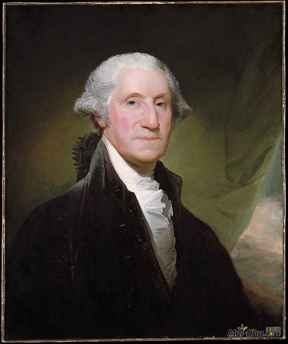 《乔治华盛顿》吉尔伯特·斯图尔特(gilbert stuart)高清作品欣赏