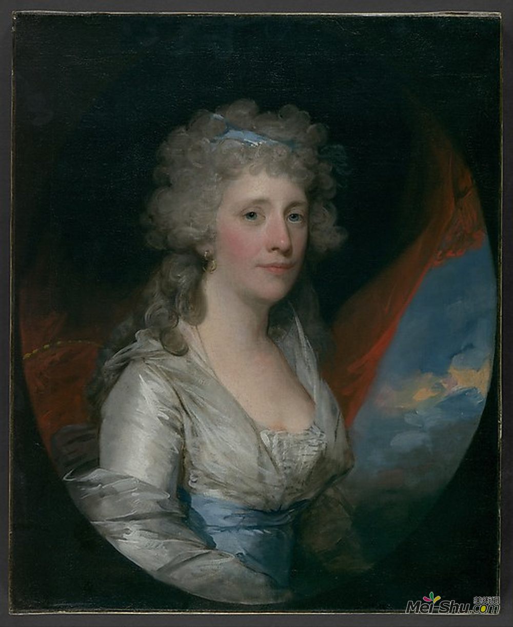 吉尔伯特·斯图尔特(Gilbert Stuart)高清作品《Mrs. Joseph Anthony Jr. (Henrietta Hillegas)》