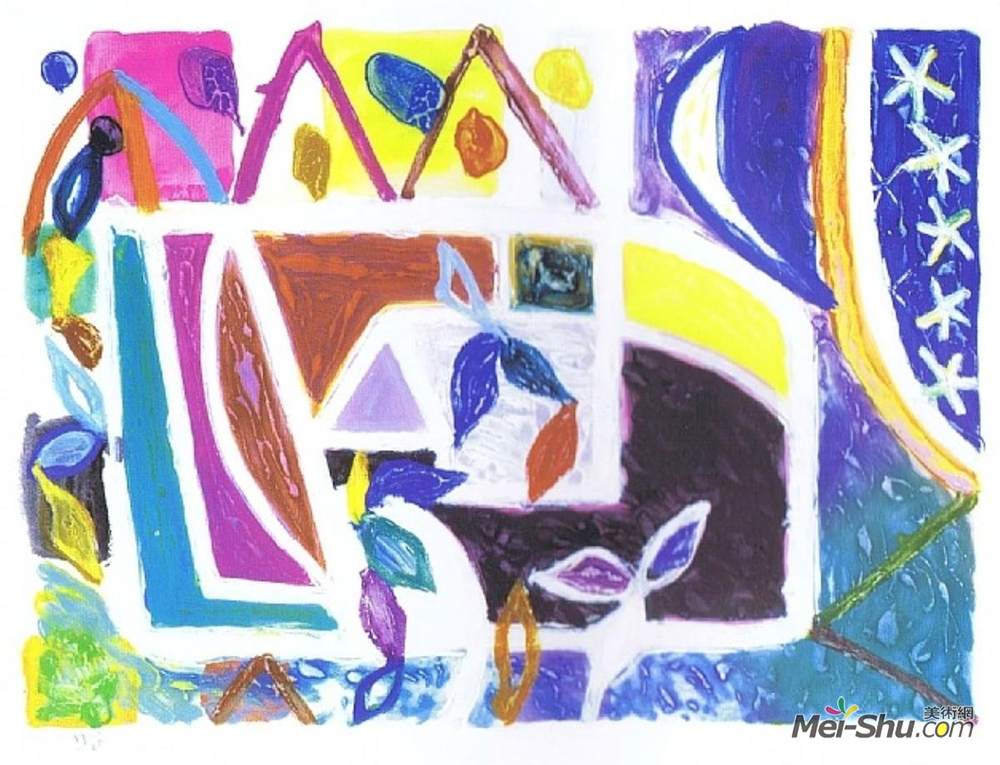 基利恩·艾雷斯(Gillian Ayres)高清作品《寂静之声》