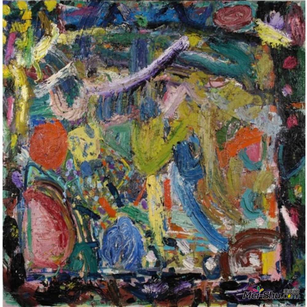 基利恩·艾雷斯(Gillian Ayres)高清作品《樱桃巧克力》