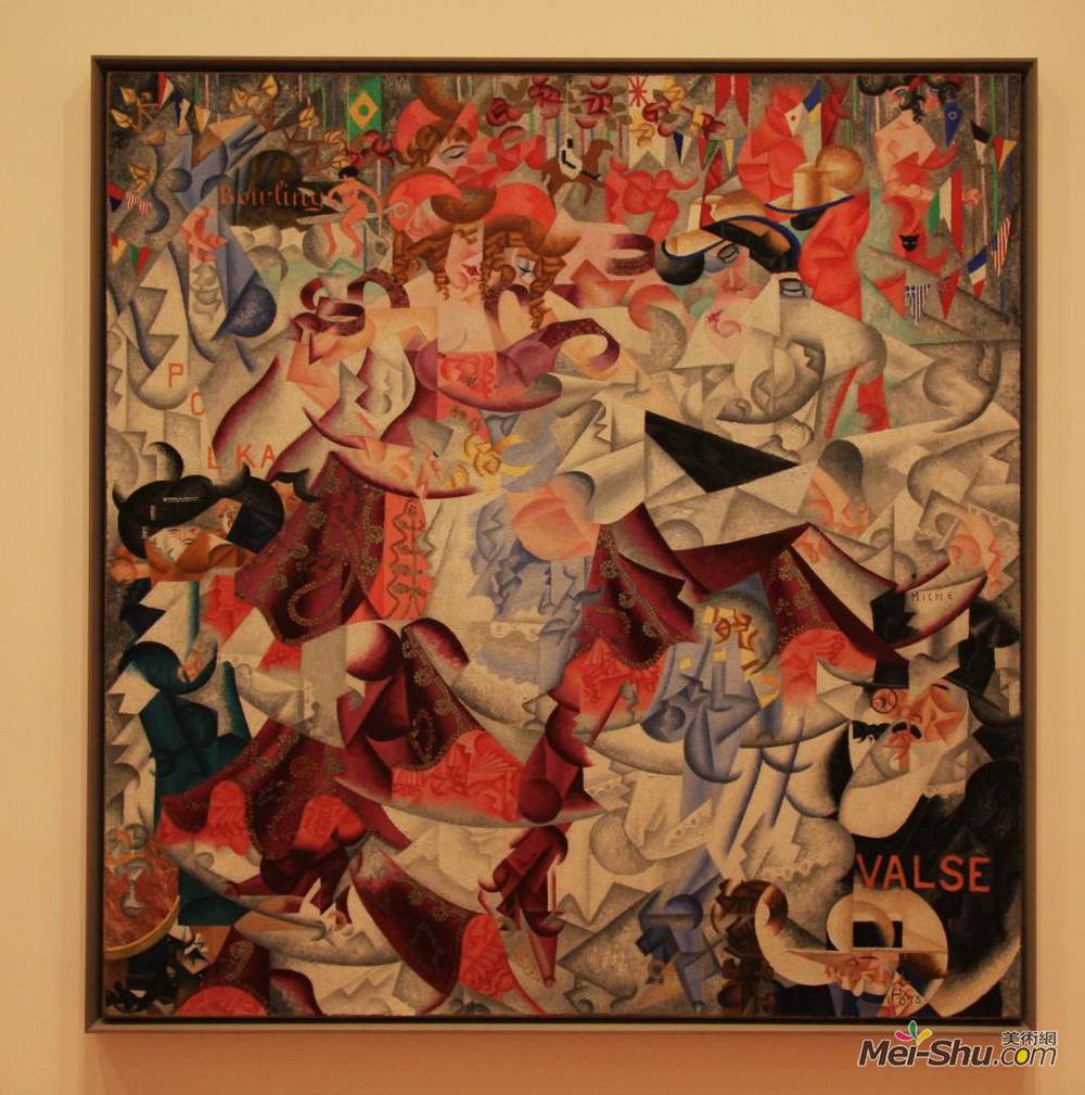 吉诺·塞韦里(Gino Severini)高清作品《华尔兹舞曲》