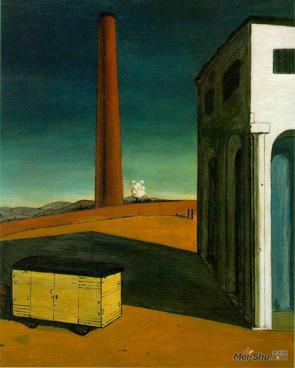 乔治·德·基里科(Giorgio de Chirico)高清作品《离开的痛苦》