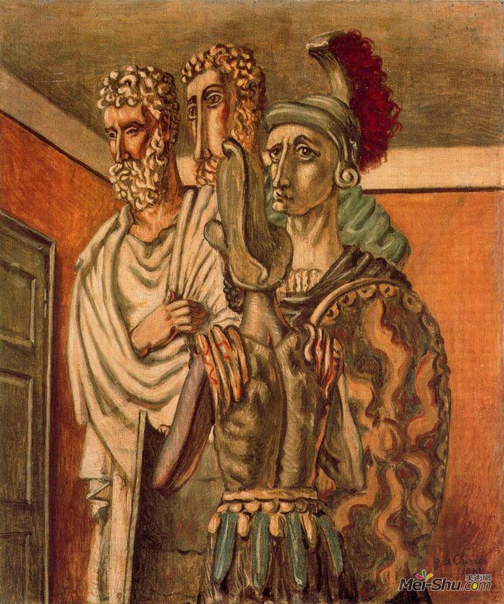 乔治·德·基里科(Giorgio de Chirico)高清作品《角斗士》
