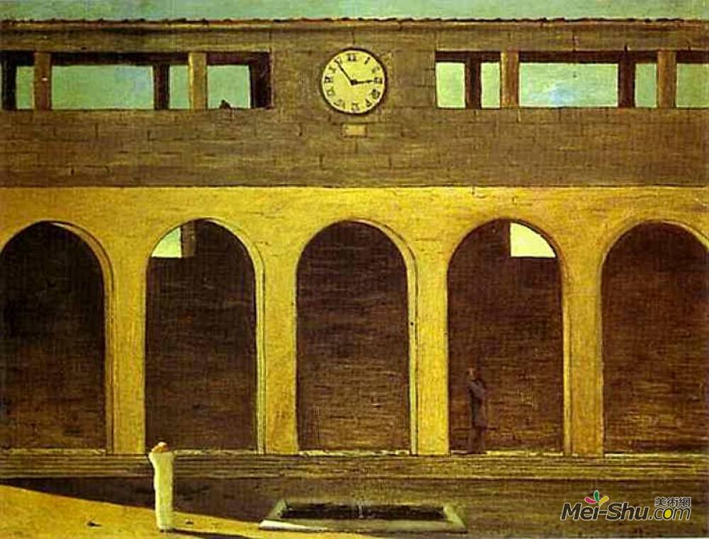 时间之谜》乔治·德·基里科(Giorgio de Chirico)高清作品欣赏_