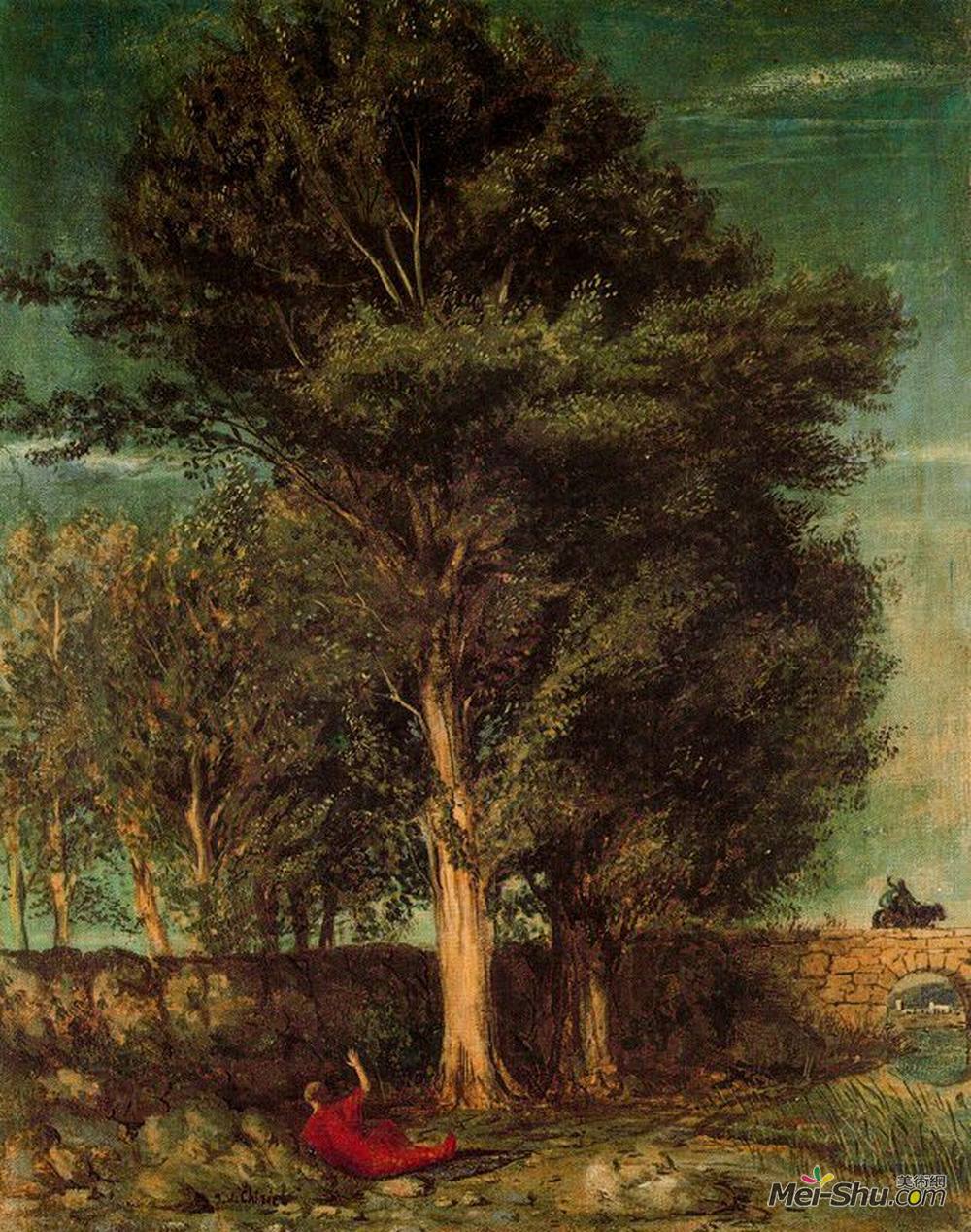 乔治·德·基里科(Giorgio de Chirico)高清作品《诗人的告别》